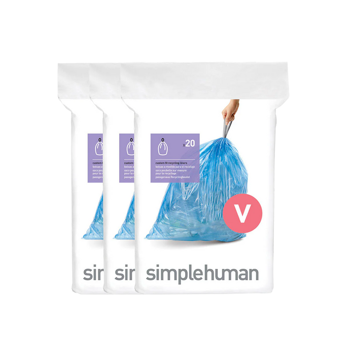 Code V Blue Recycling Custom Fit Liners