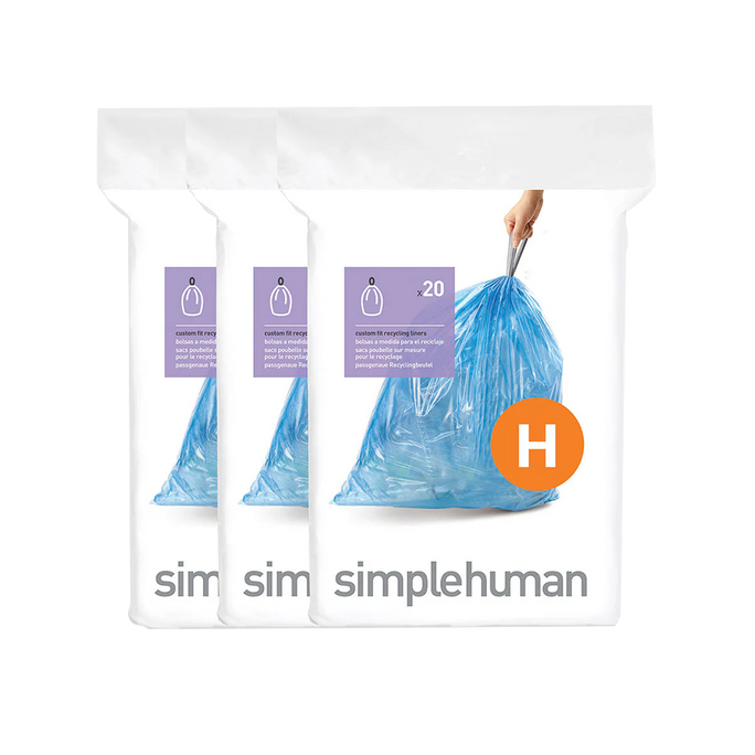 Code H Blue Recycling Custom Fit Liners