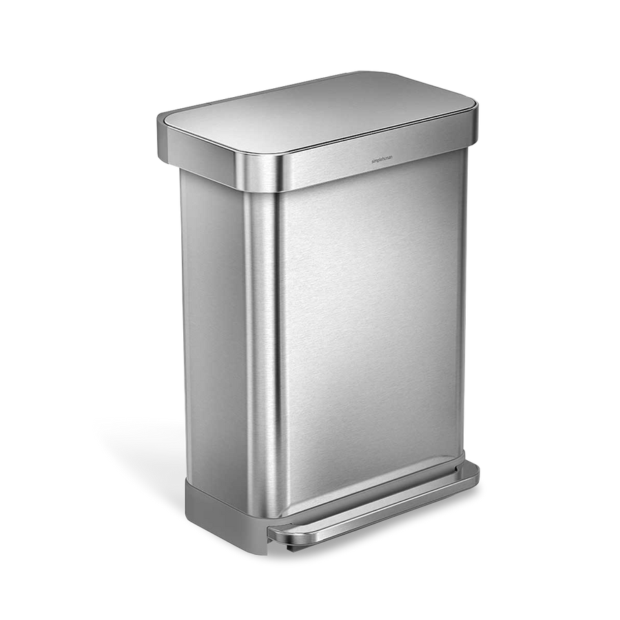 55L Rectangular Step Can with Liner Pocket