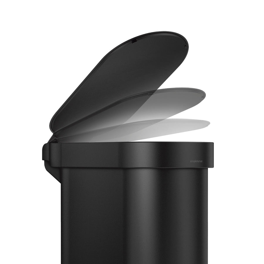 45 litres poubelle étroite à pédale, acier inoxydable