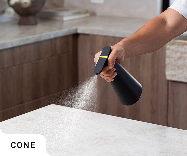 Simplehuman's Sensor Spray with Cone setting. 