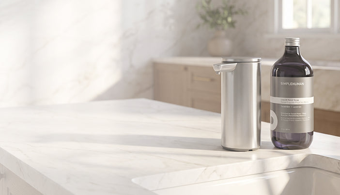 Liquid Hand Soap is optimized to work with Simplehuman's Sensor Pumps.